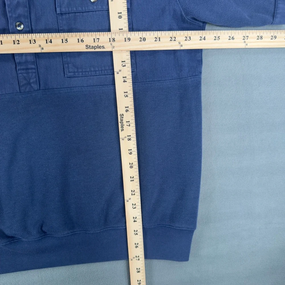 Vintange Norm Thompson Mens XL Double Pocket Normcore Short Sleeve Knit Polo